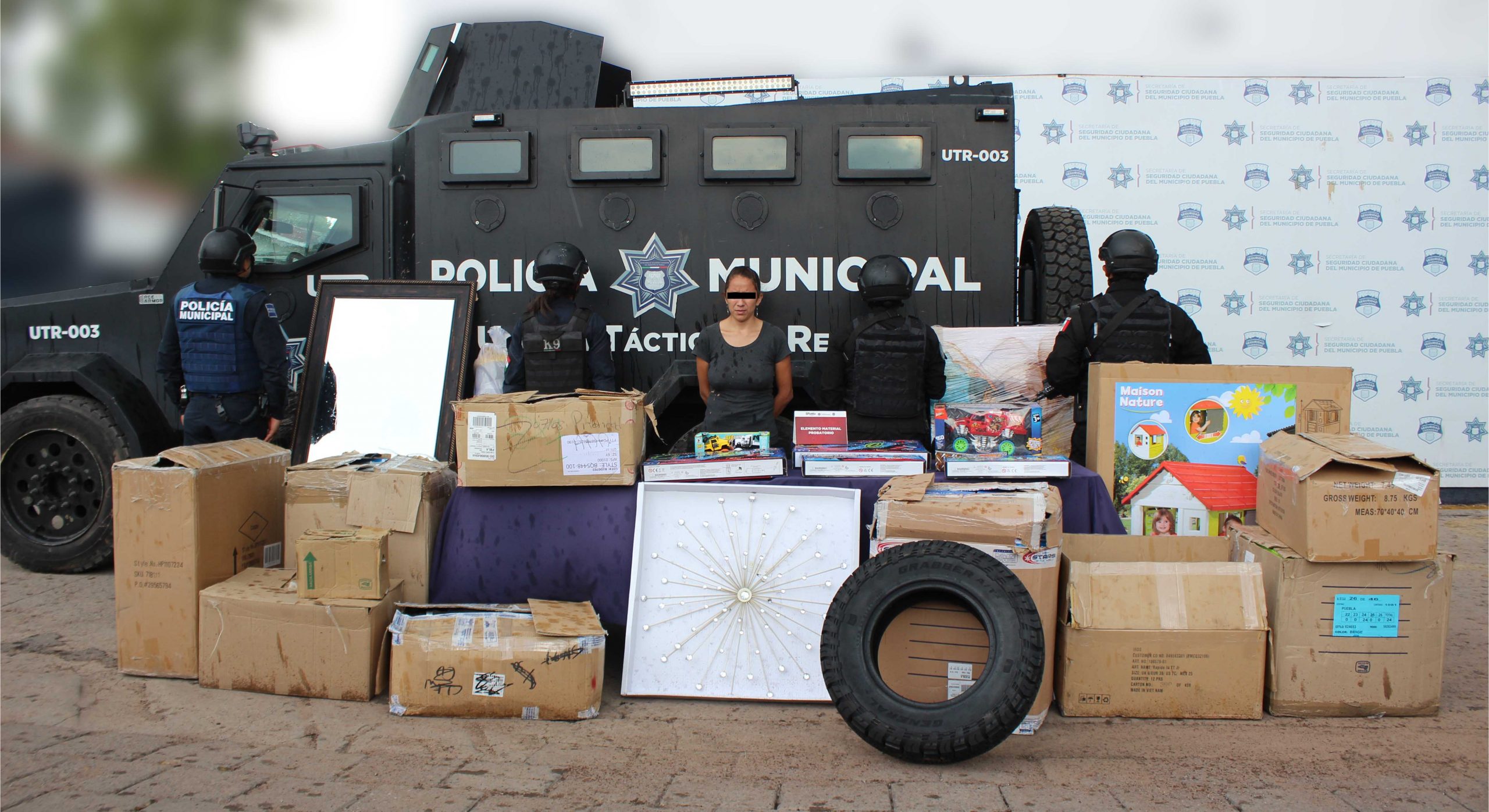 Rescató policía municipal de Puebla a transportista privado ilegalmente de la libertad