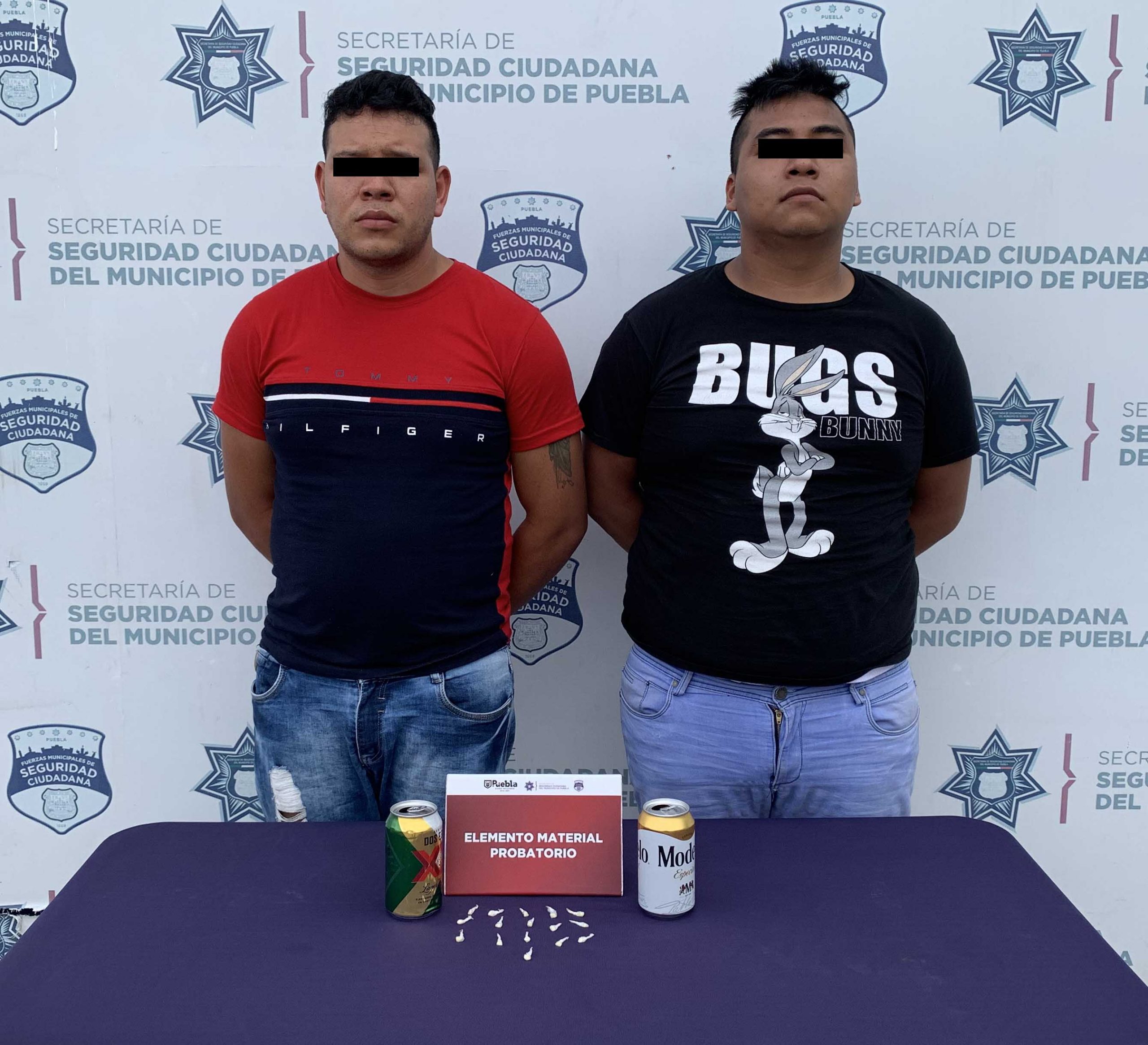 Detuvo SSC de Puebla a dos hombres presuntamente vinculados en múltiples robos en el barrio de Xanenetla y alrededores