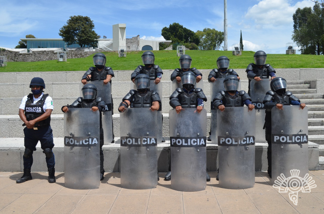 Brinda Policía Auxiliar servicios de seguridad y vigilancia en el estado