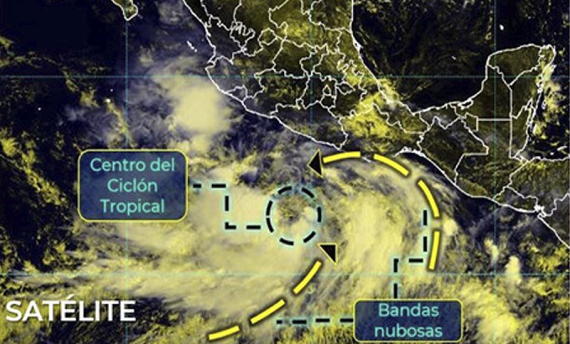 Nueva la tormenta tropical ‘Nora’ frente a las costas de Acapulco, Guerrero