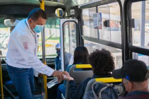 En agosto, SMT verifica medidas sanitarias en 2 mil 674 unidades del transporte público