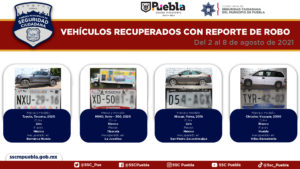 ¡Unidos contra la delincuencia! Recuperó Policía Municipal ocho vehículos con reporte de robo