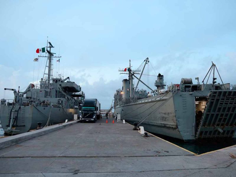 México envió a Haití dos buques de ayuda humanitaria de la Semar