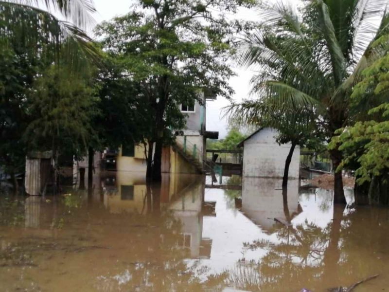 Se inundan municipios en Veracruz; hay 3 mil 500 casas afectadas
