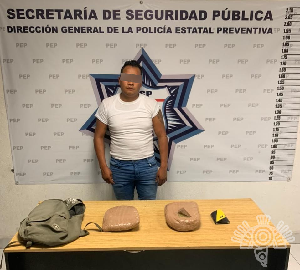 Captura Policía Estatal a “El Güero”, presunto extorsionador y narcomenudista