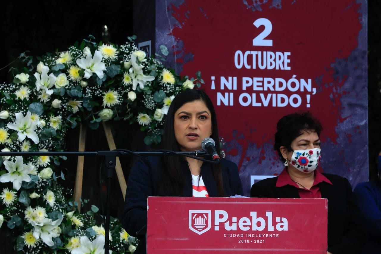 Conmemora Ayuntamiento de Puebla 2 de octubre de 1968