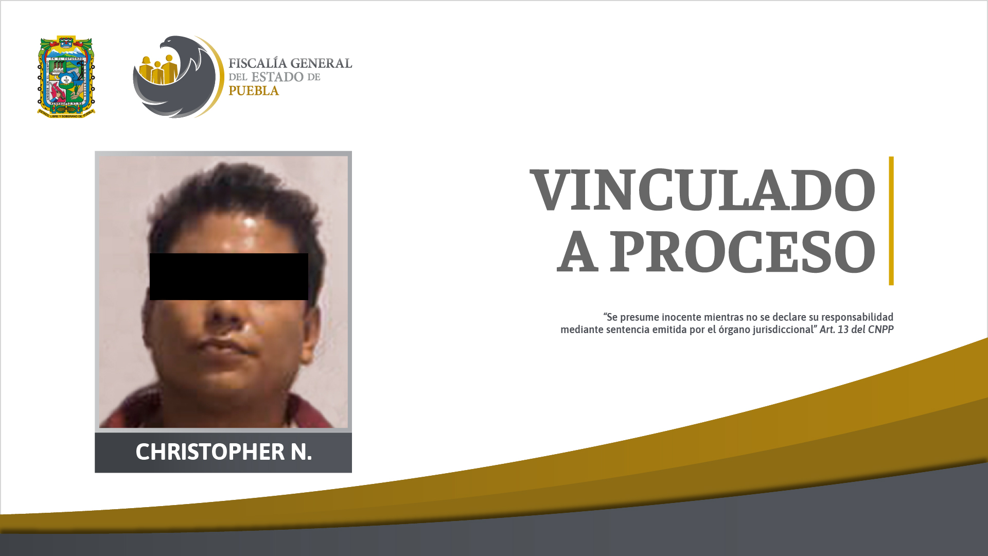 Vinculan a proceso a presunto integrante de un grupo criminal