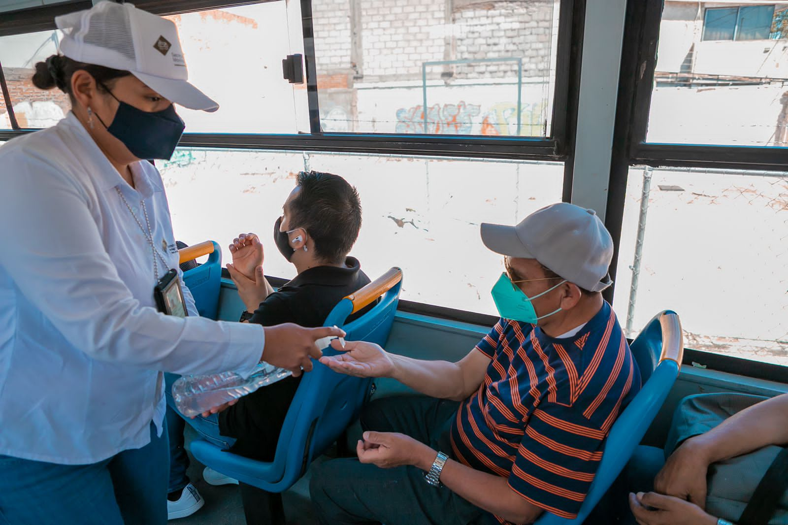 Supervisa SMT cumplimiento de protocolos sanitarios en el transporte público