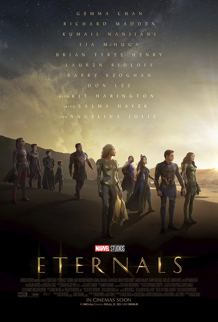 “Eternals” la nueva cinta de Marvel ya logró recaudar 161 millones de dólares en todo el mundo