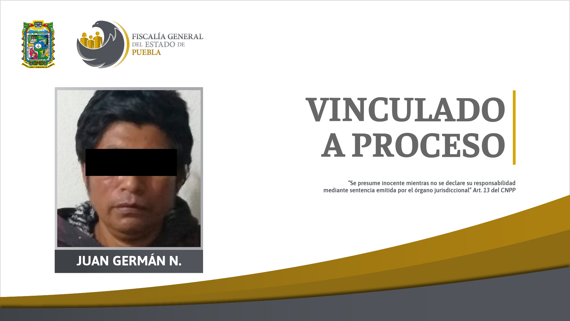 Presunto feminicida de víctima de 51 años, vinculado a proceso