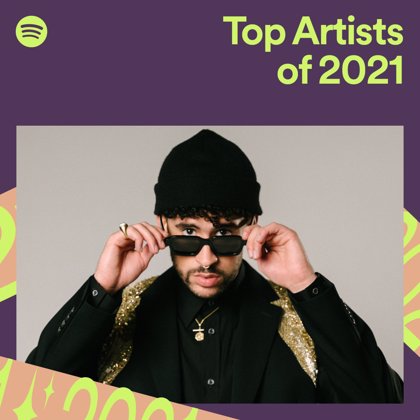 Por segundo año consecutivo Bad Bunny repite como el artista más escuchado en Spotify