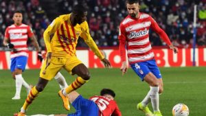 Barcelona perdió dos puntos y la zona de champions league ante Granada