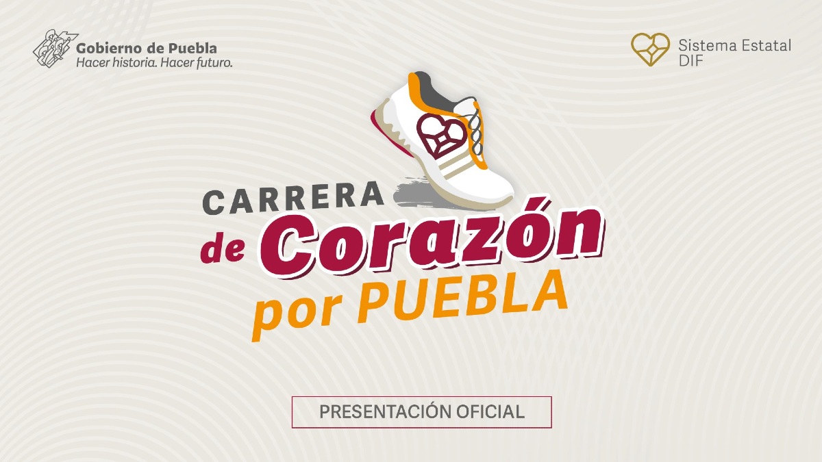 Realizará Patronato del DIF estatal carrera con causa “De Corazón por Puebla”