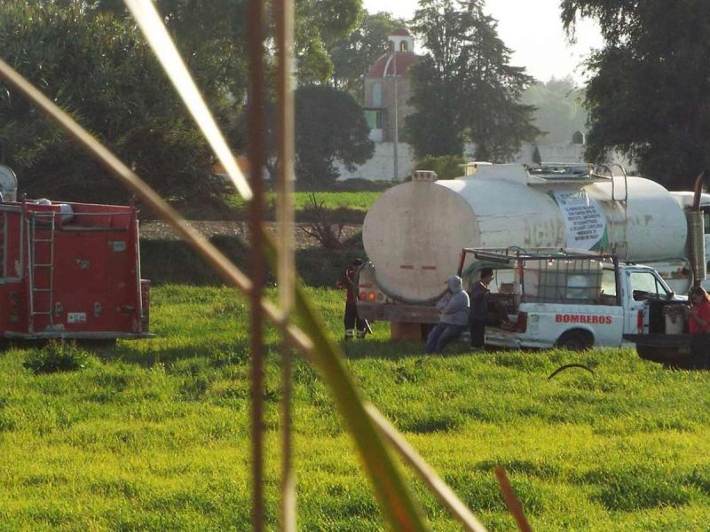 Intensa movilización es provocada por fuga de combustible en toma clandestina