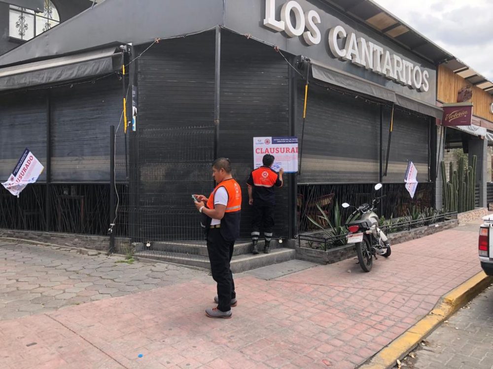 Clausura Protección Civil de San Andrés Cholula bar por irregularidades