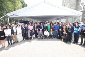 Eduardo Rivera Pérez, rectores y lideres sindicales inauguran la Expo Universidades 2022