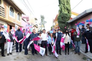 Eduardo Rivera Pérez continúa pavimentando calles con el programa “Construyendo Contigo”