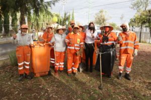 Lleva Ayuntamiento de Puebla jornada integral de vialidades a la entrada de La Margarita