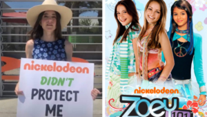 Alexa Nikolas, protagonista de Zoey 101 protesta frente a las puertas de Nickelodeon
