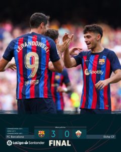 Barcelona consigue otro triunfo contundente en La Liga