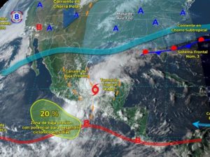 Tormenta tropical “Karl” traerá consigo lluvias intensas en 11 estados del territorio nacional