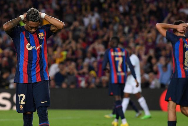 Barcelona nuevamente con riesgo de quedar fuera de la Champions League