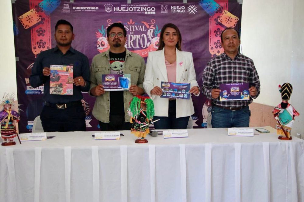 Presenta Angélica Alvarado actividades para el Festival de Muertos Huejotzingo 2022