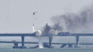 Señala a Ucrania como responsable de la explosión en el puente de Crimea