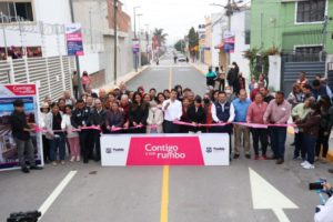 En granjas de Puebla, Gobierno Municipal entrega cuatro rehabilitaciones viales, en beneficio de 23 mil ciudadanos