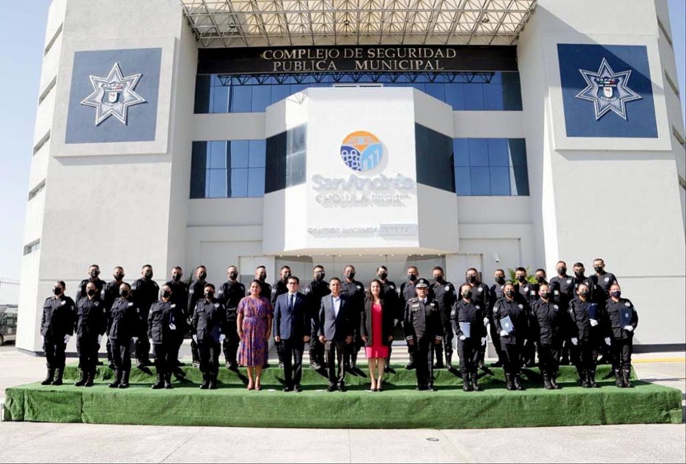 Incorpora Edmundo Tlatehui a 30 nuevos policías a Seguridad Pública de San Andrés Cholula