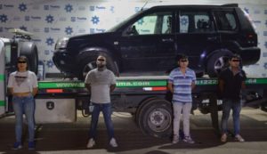 Policía Municipal de Puebla detiene a cuatro hombres y una mujer por robo de vehículo