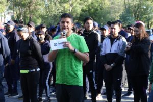 Eduardo Rivera Pérez encabeza 6ta carrera con cadetes de la Policía Municipal