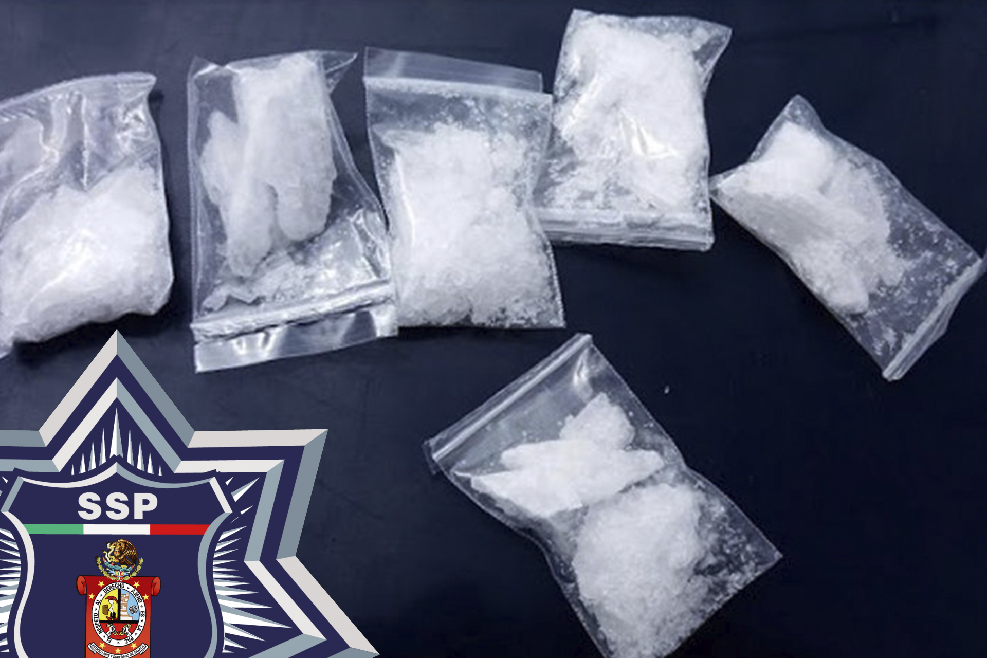 Dos supuestos distribuidores de drogas fueron detenidos por elementos de la SSP