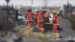 14 lesionados, resultado de accidente vial en Bulevar Municipio Libre