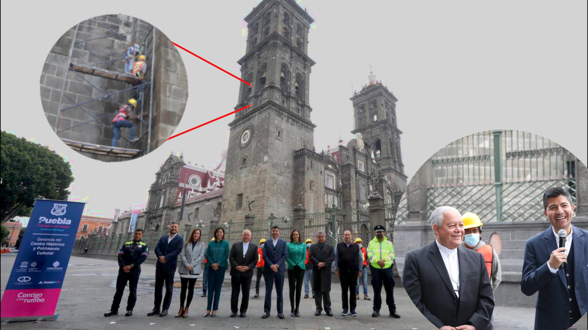 Arranca mantenimiento de Catedral Poblana