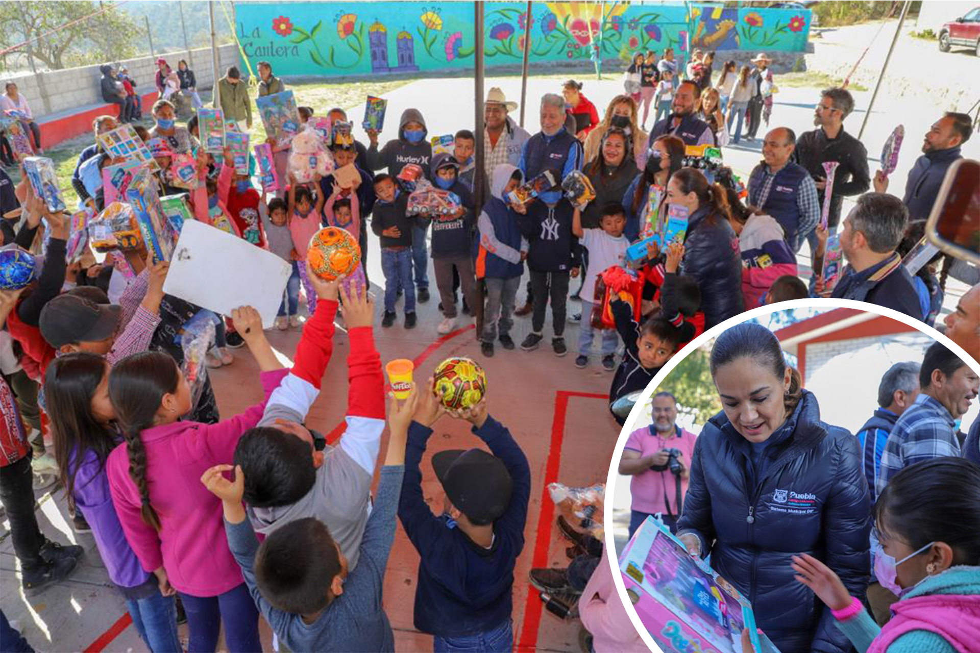 SMDIF hace posible llegada de Reyes Magos a La cantera, El aguacate y Xacxamayo