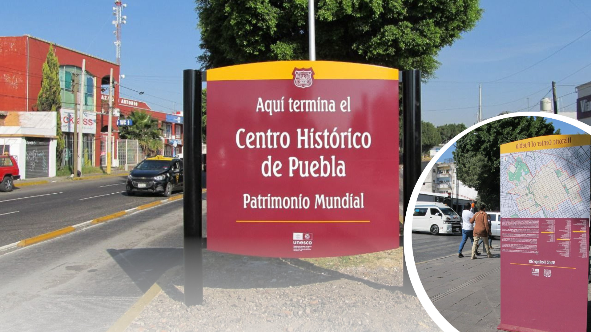 “Aquí termina el Centro Histórico de Puebla”; ayuntamiento renueva señalética en la ciudad
