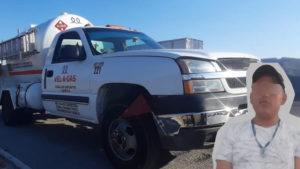 Policía Estatal detiene a hombre que por presunto transporte ilegal de gas LP