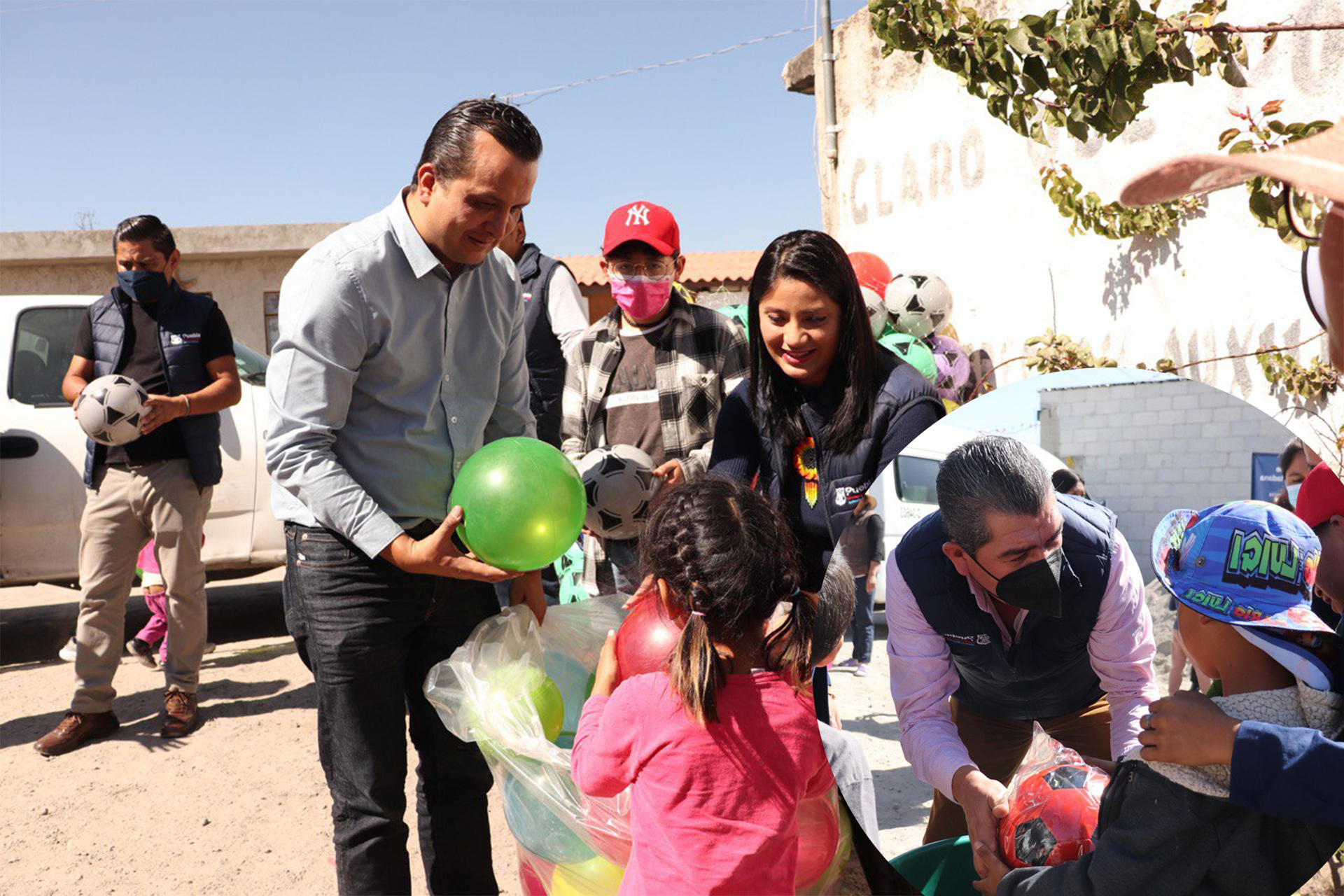 Regidurías de Puebla realizan entrega de juguetes en San Miguel Espejo