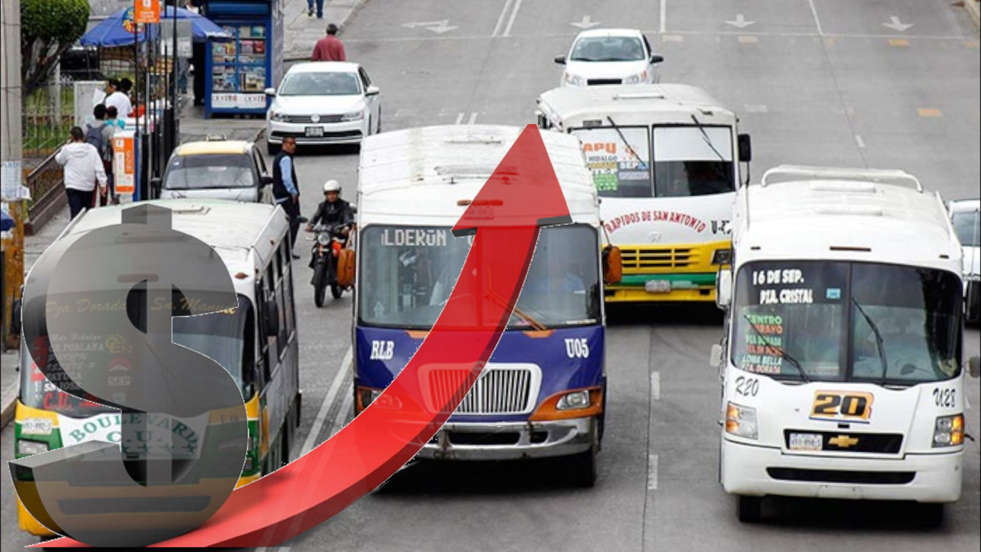 Transportistas en Puebla plantean un aumento al costo del pasaje