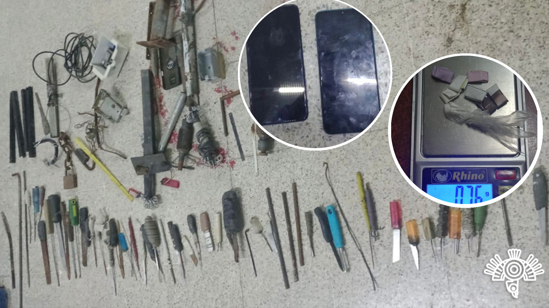 Desde celulares hasta armas hechizas son encontradas en Centro Penitenciario Puebla