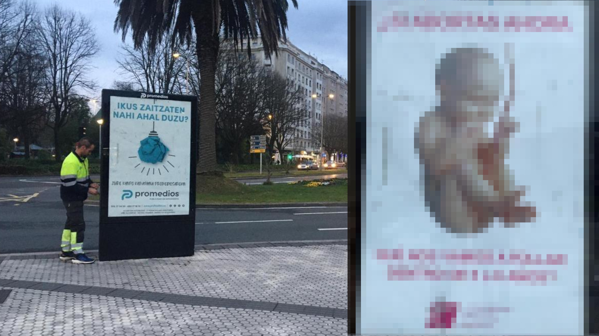 Escándalo en Donostia: Aparecen carteles críticos hacia la Iglesia Católica