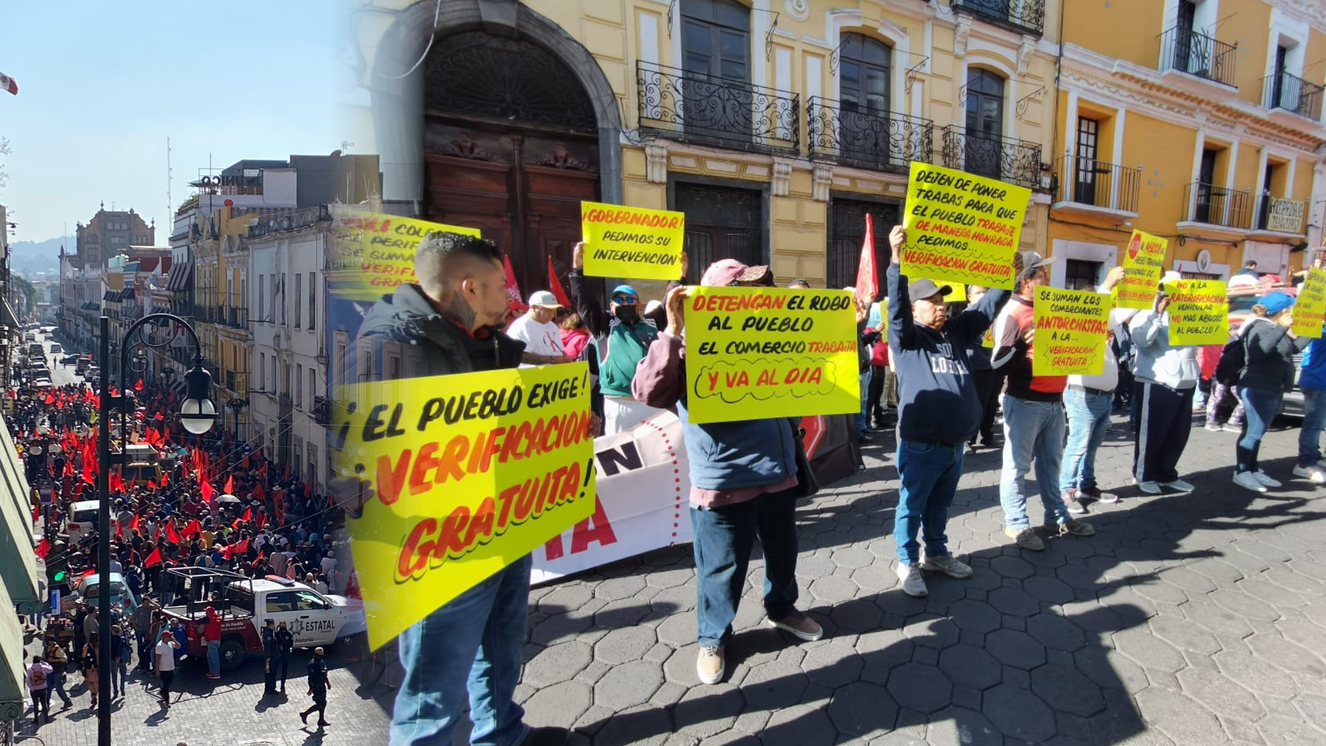 Antorcha campesina se manifiesta nuevamente contra verificación vehicular, ahora en Congreso