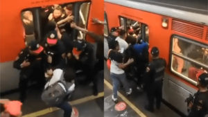 Policías y vagoneres protagonizan enfrentamiento en Metro CDMX