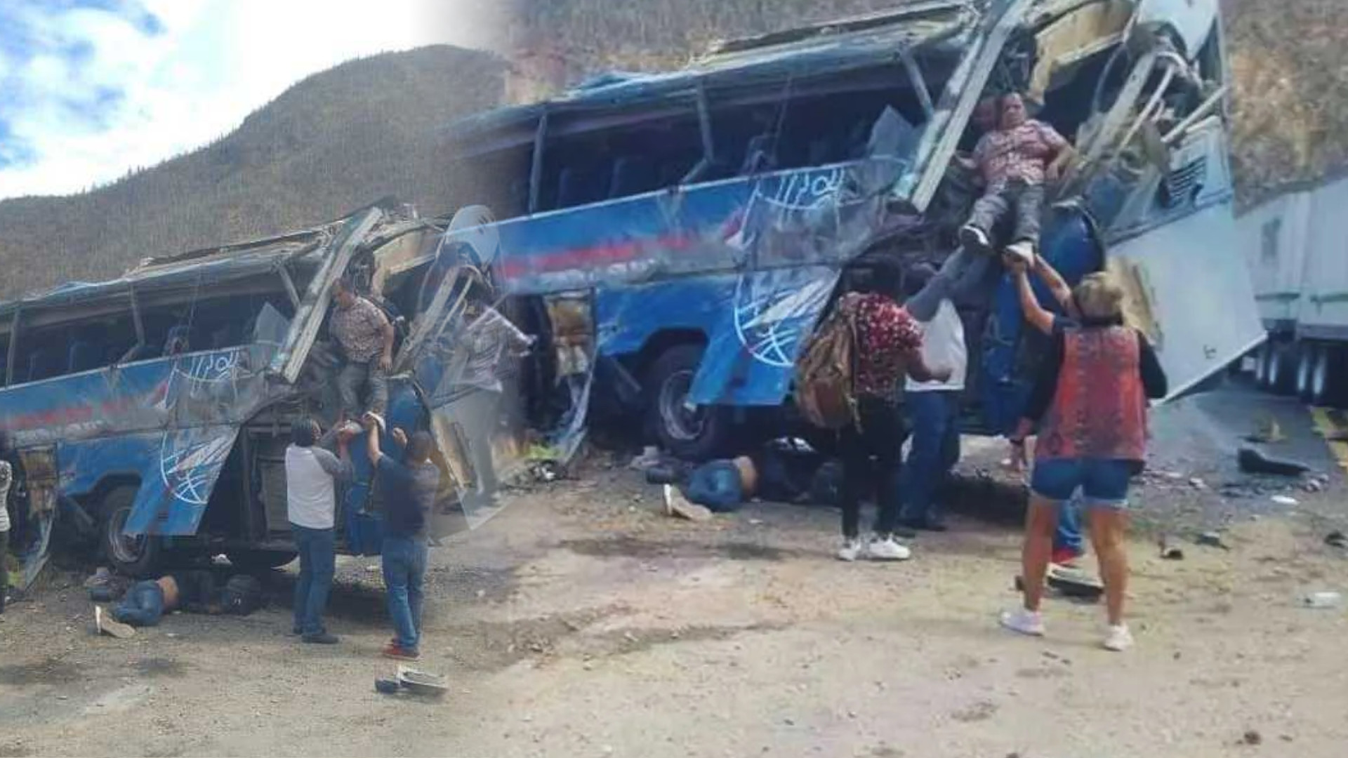 Tragedia en Puebla: 15 muertos y 30 heridos tras volcadura de autobús en el que viajaban migrantes