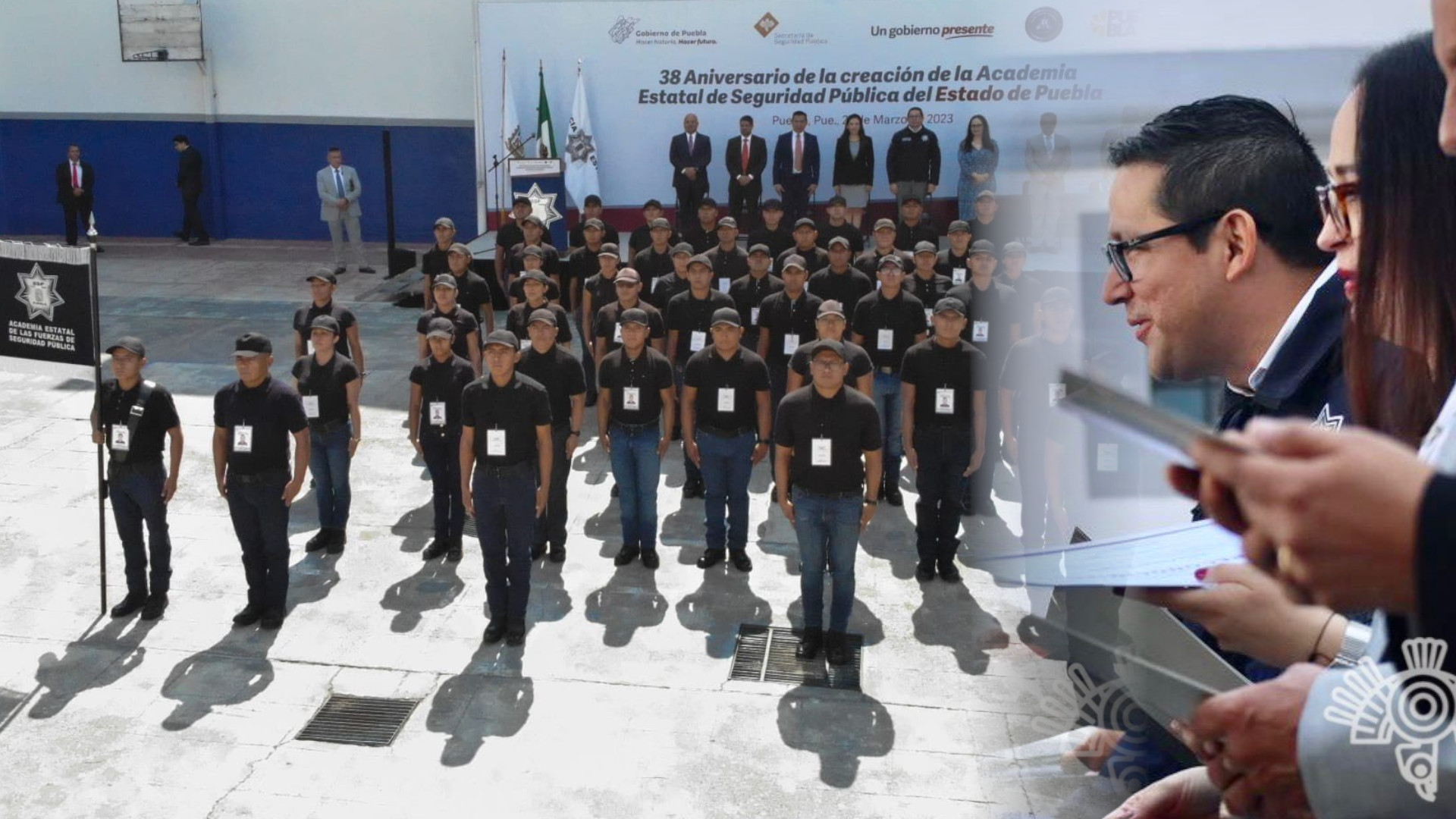 La Academia Estatal de Seguridad Pública de Puebla celebra su 38 aniversario