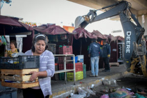 Operativo en el mercado de Amalucan