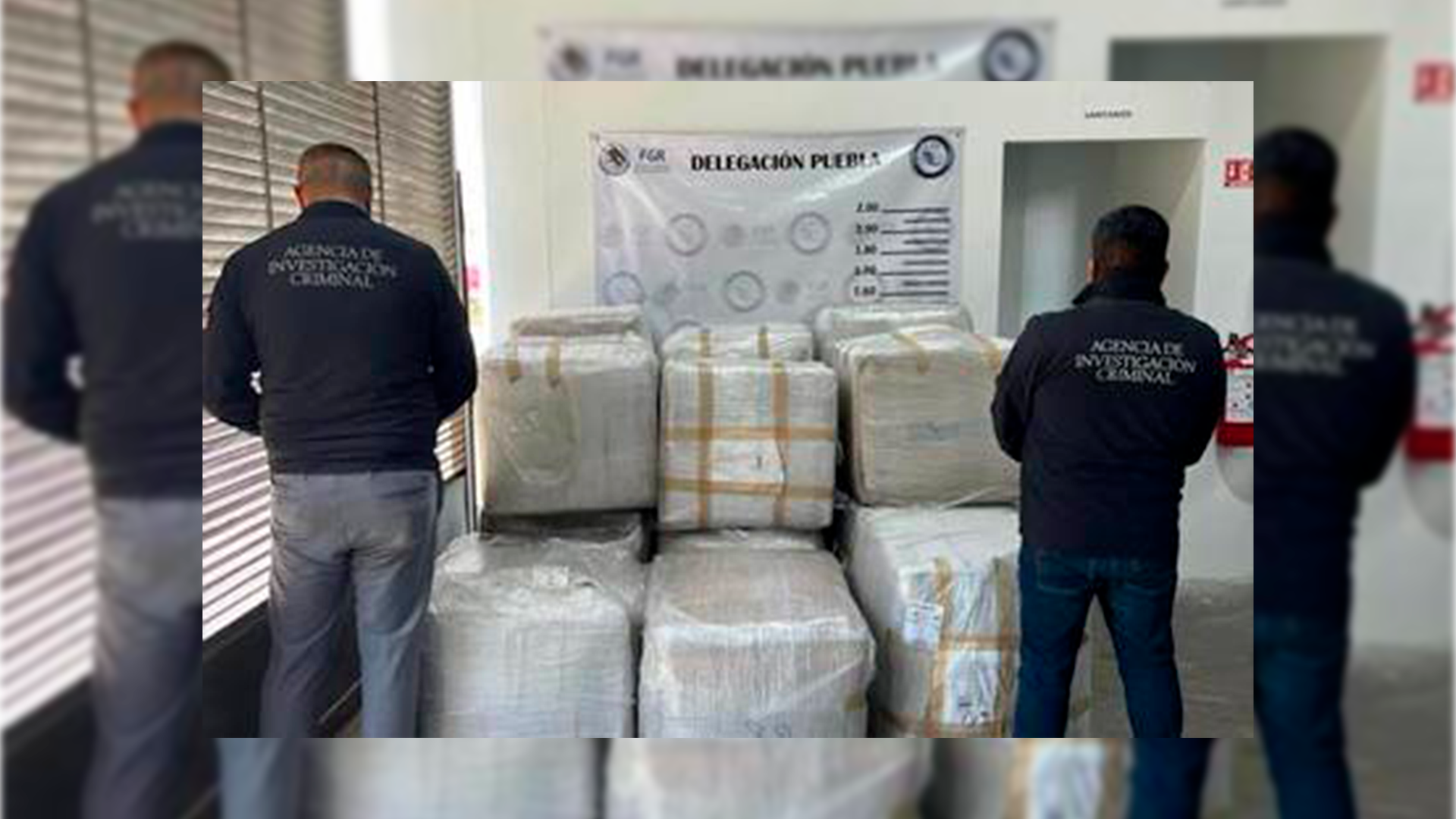 La Agencia de Investigación Criminal decomisa 750 kilos de marihuana en Puebla