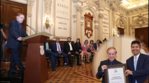 José Ramón Fernández Álvarez es nombrado “Poblano Distinguido” por su trayectoria en el periodismo deportivo