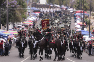 Conmemoran el CLXI Aniversario de la Batalla de Puebla con tradicional desfile cívico-militar